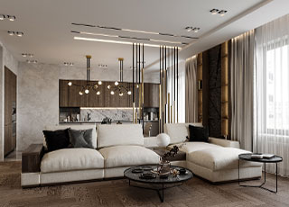 木質美感完美體現的小公寓