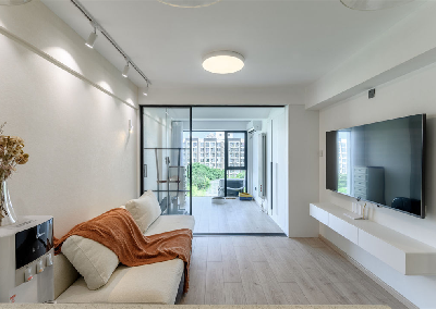  80㎡北歐風二居室，竟然同時擁有兩個“客廳